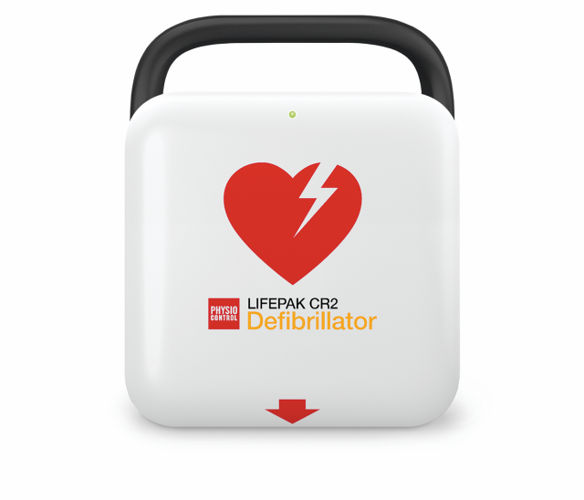 Lifepak CR2 Semi-Automatic AED with Cellular Connectivity and CPR Coaching, available from an authorized Stryker distributor.